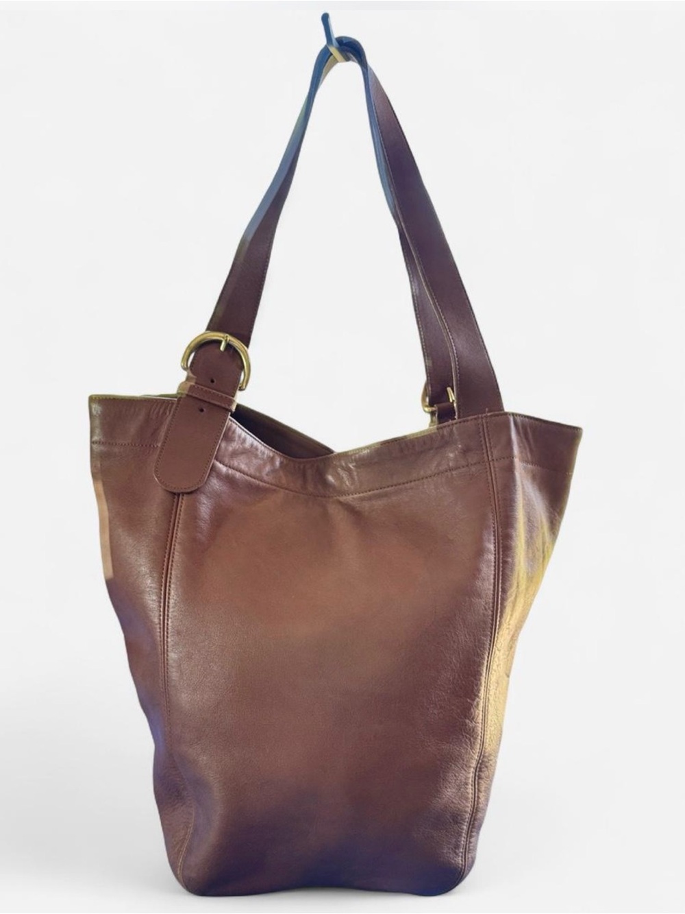 COACH Vintage Duffle SOHO XL British Tan Leather tote Bag 4082